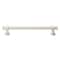 Gliderite Hardware 6-1/4 in. Center to Center Satin Nickel Classic Euro Bar Pull - 4361-160-SN 4361-160-SN-1 - alternate 1